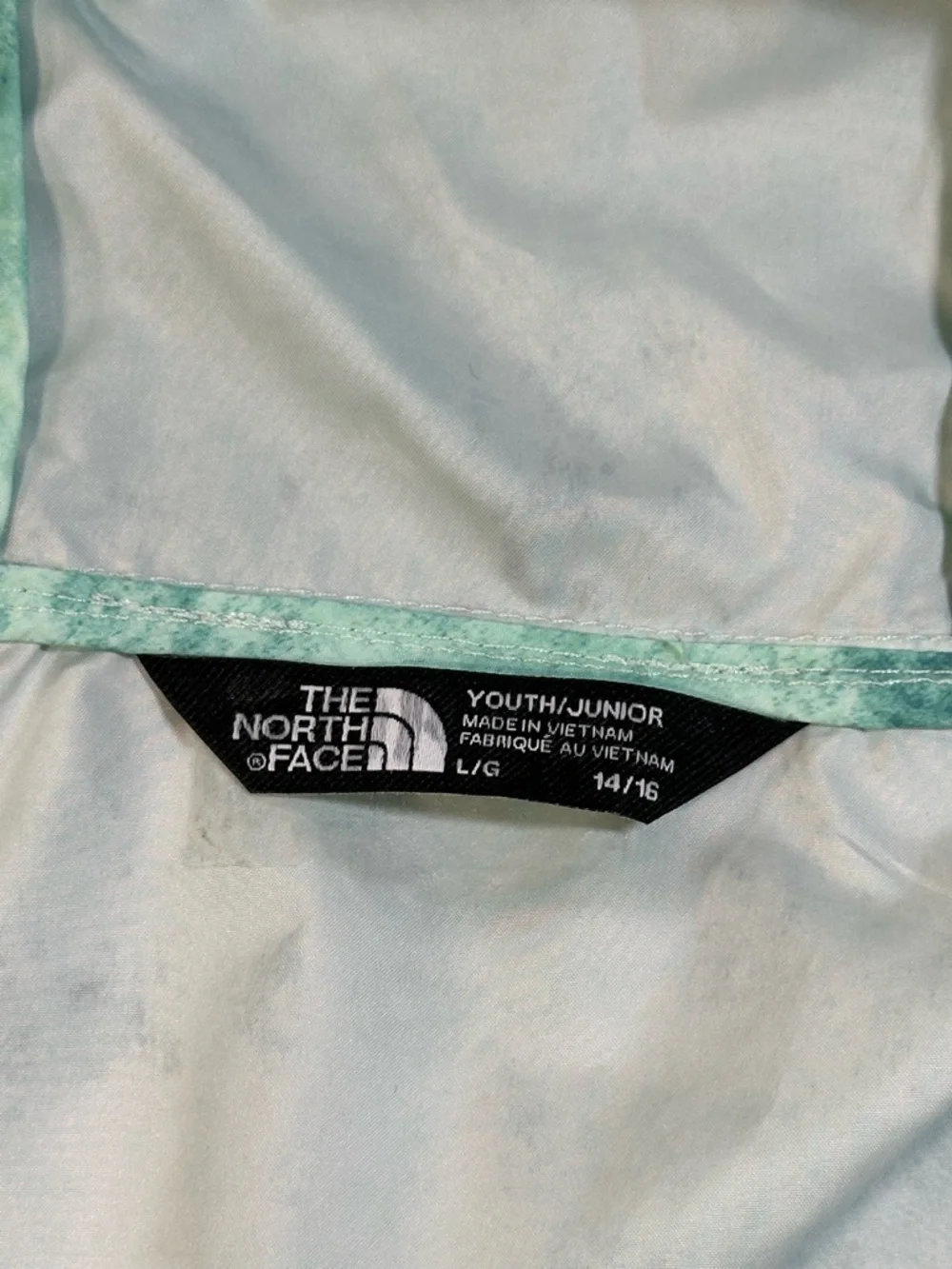 The North Face Packable Half-Zip Pullover Wind Hood Jacket - Youth Large 14/16